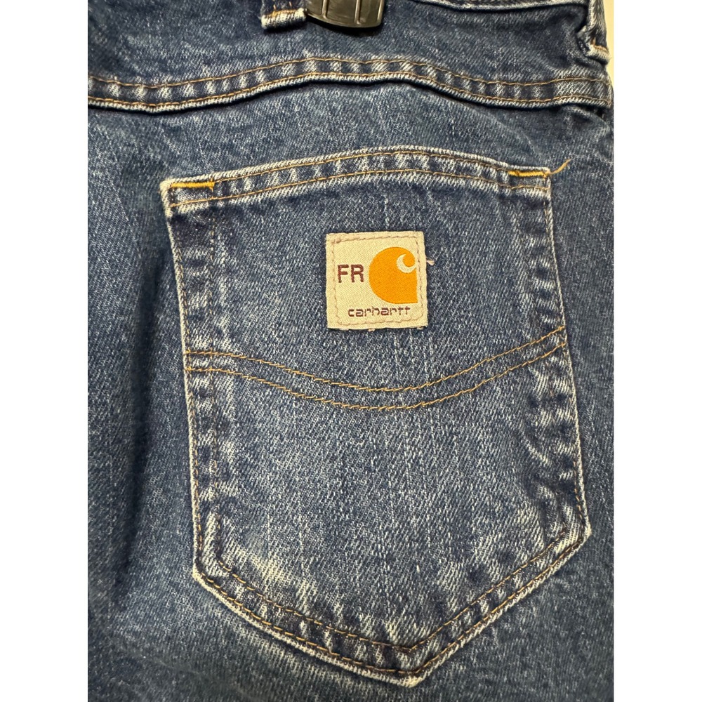 Carhartt FR Flame Resistant Work Jeans Mens 40x32 Medium Wash Denim CAT 2 NFPA - Picture 4 of 8